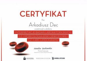 certyfikat interpretacje badań