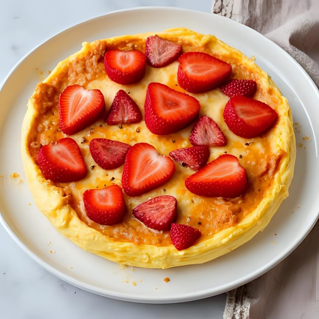 Omlet z truskawkami