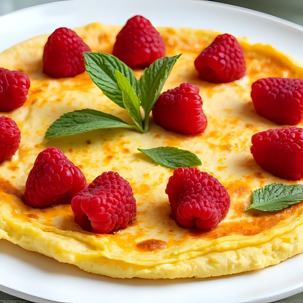 Malinowy omlet
