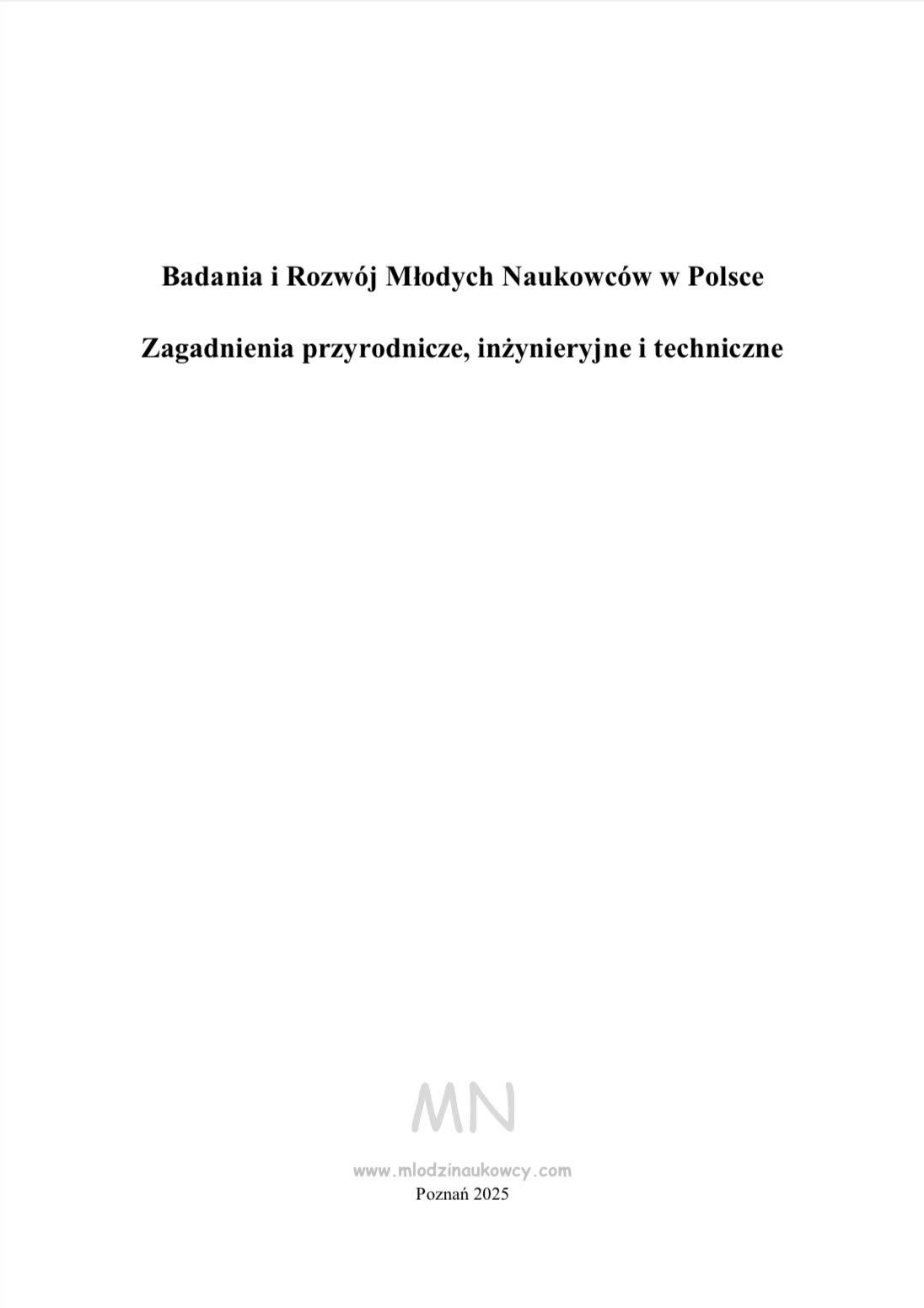 Badania i Rozwój Młodych Naukowców w Polsce – publikacja Arkadiusz Dec, dietetyk kliniczny